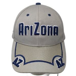 Arizona Strapback Baseball Cap Beige One Size Adjustable Embroidered Poly PAC